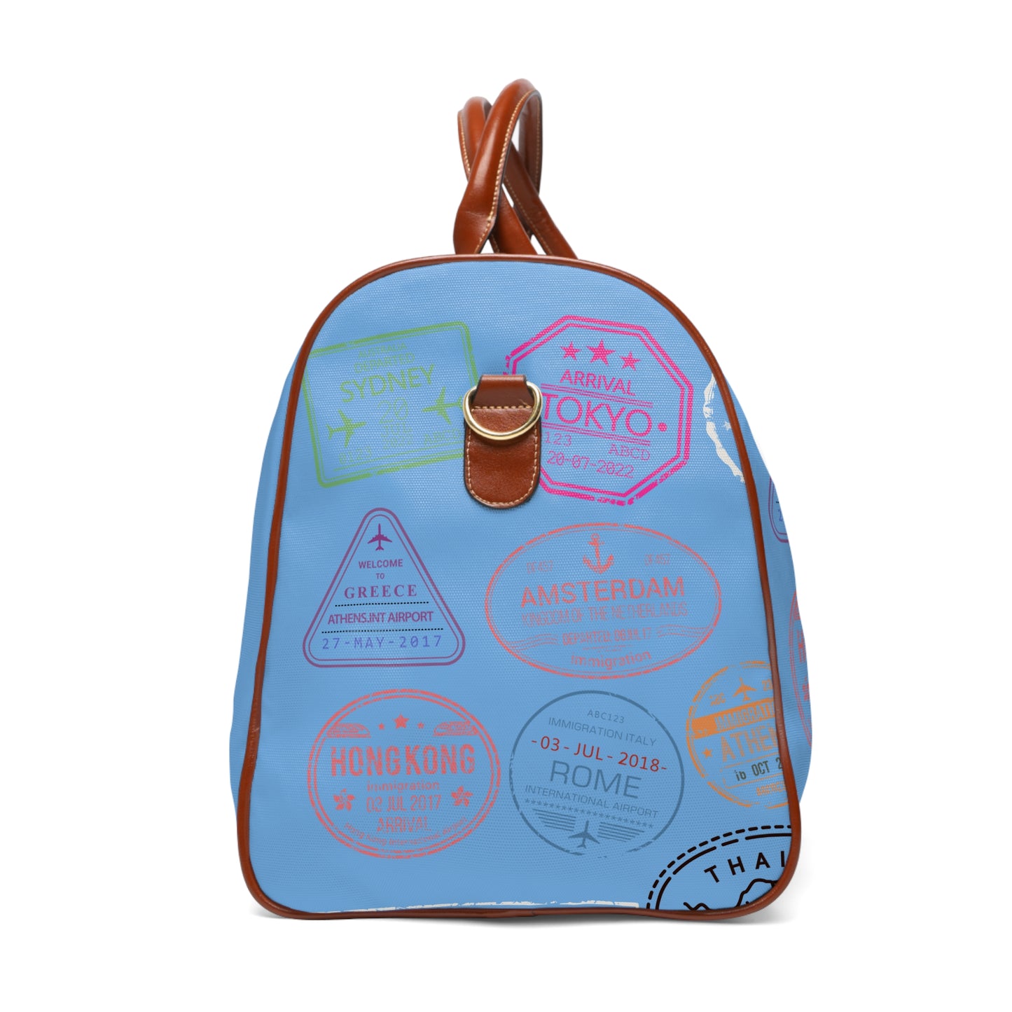 We Catching Flights - Waterproof Travel Bag - Light Blue
