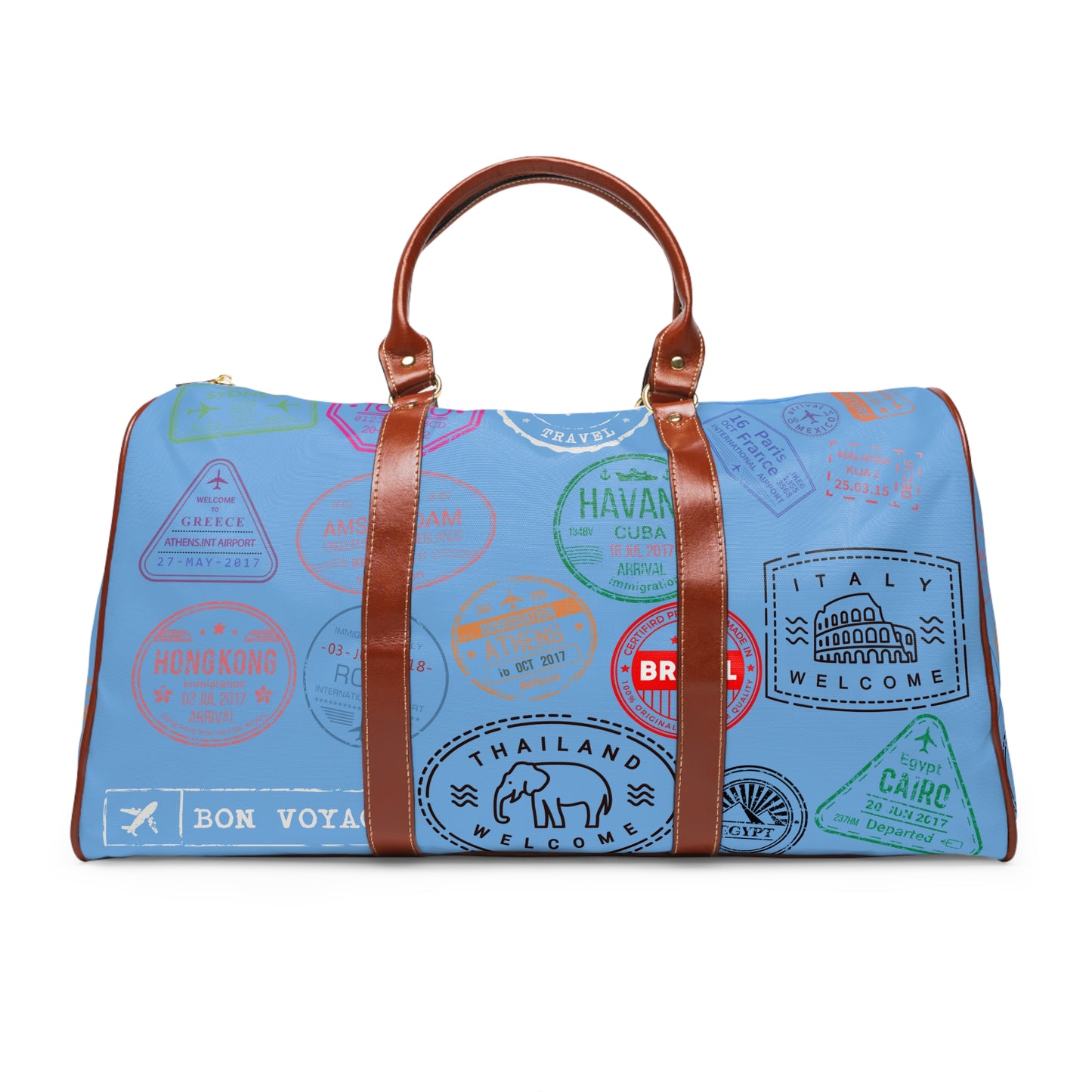 We Catching Flights - Waterproof Travel Bag - Light Blue