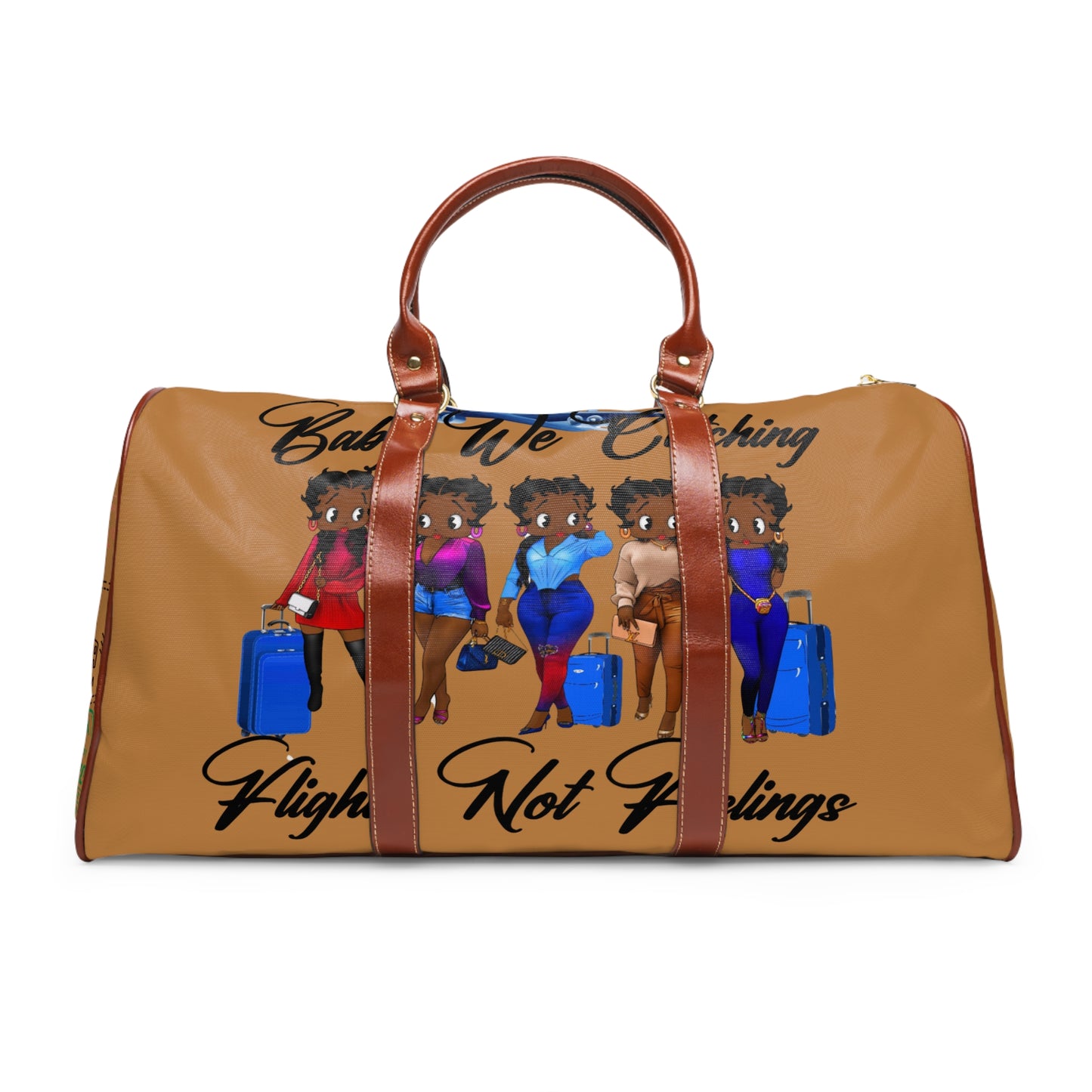 We Catching Flights - Waterproof Travel Bag - Light Brown