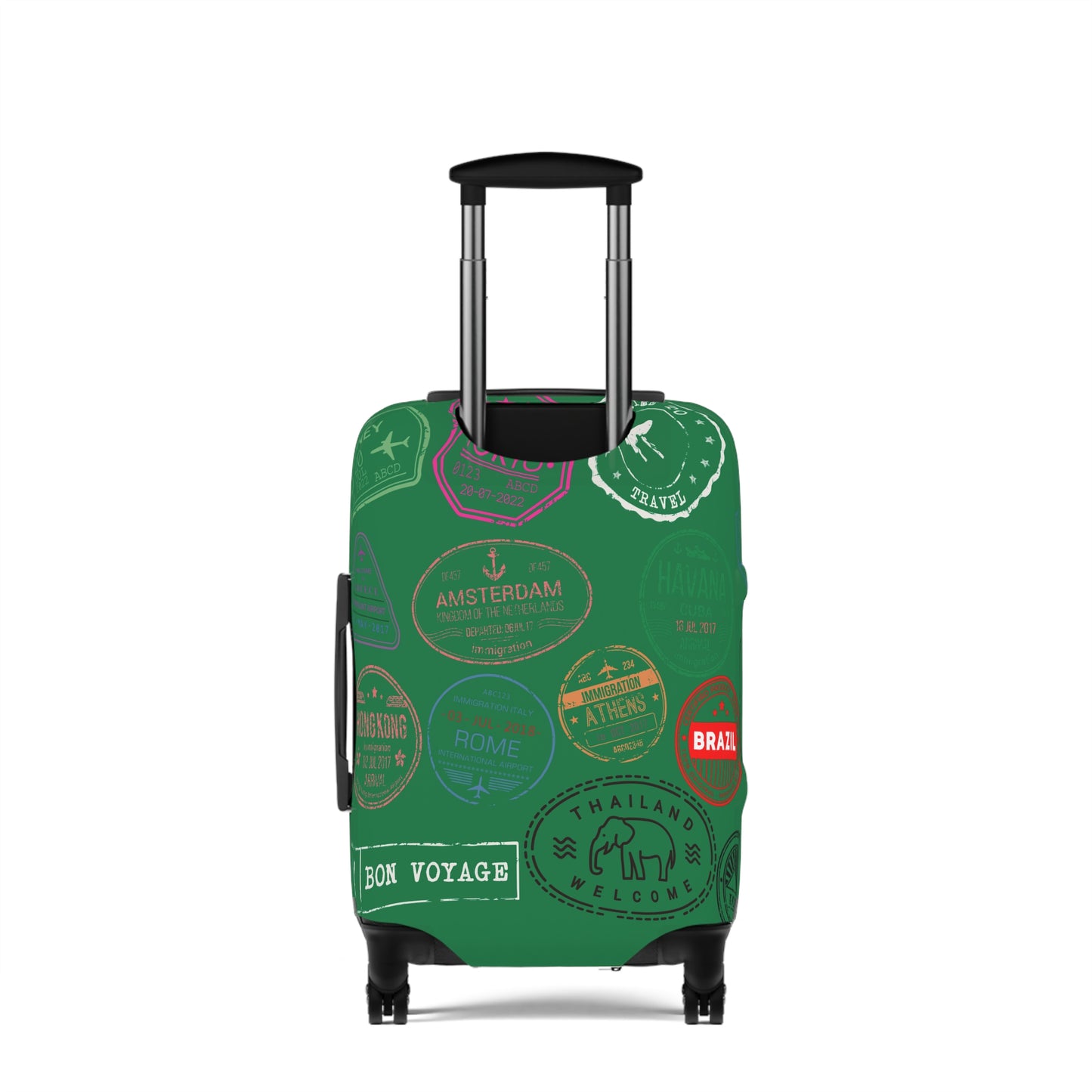 We Catching Flights - Luggage Cover- Dark Green