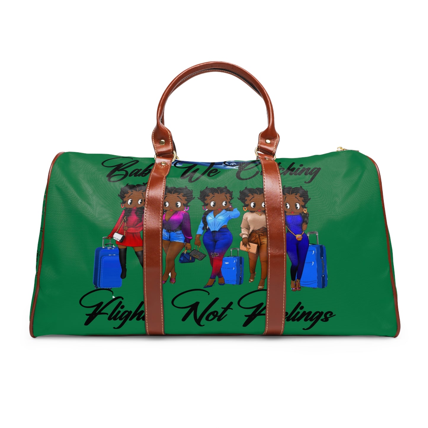 We Catching Flights - Waterproof Travel Bag - Dark Green