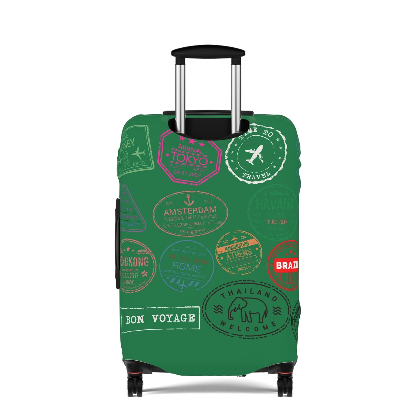 We Catching Flights - Luggage Cover- Dark Green