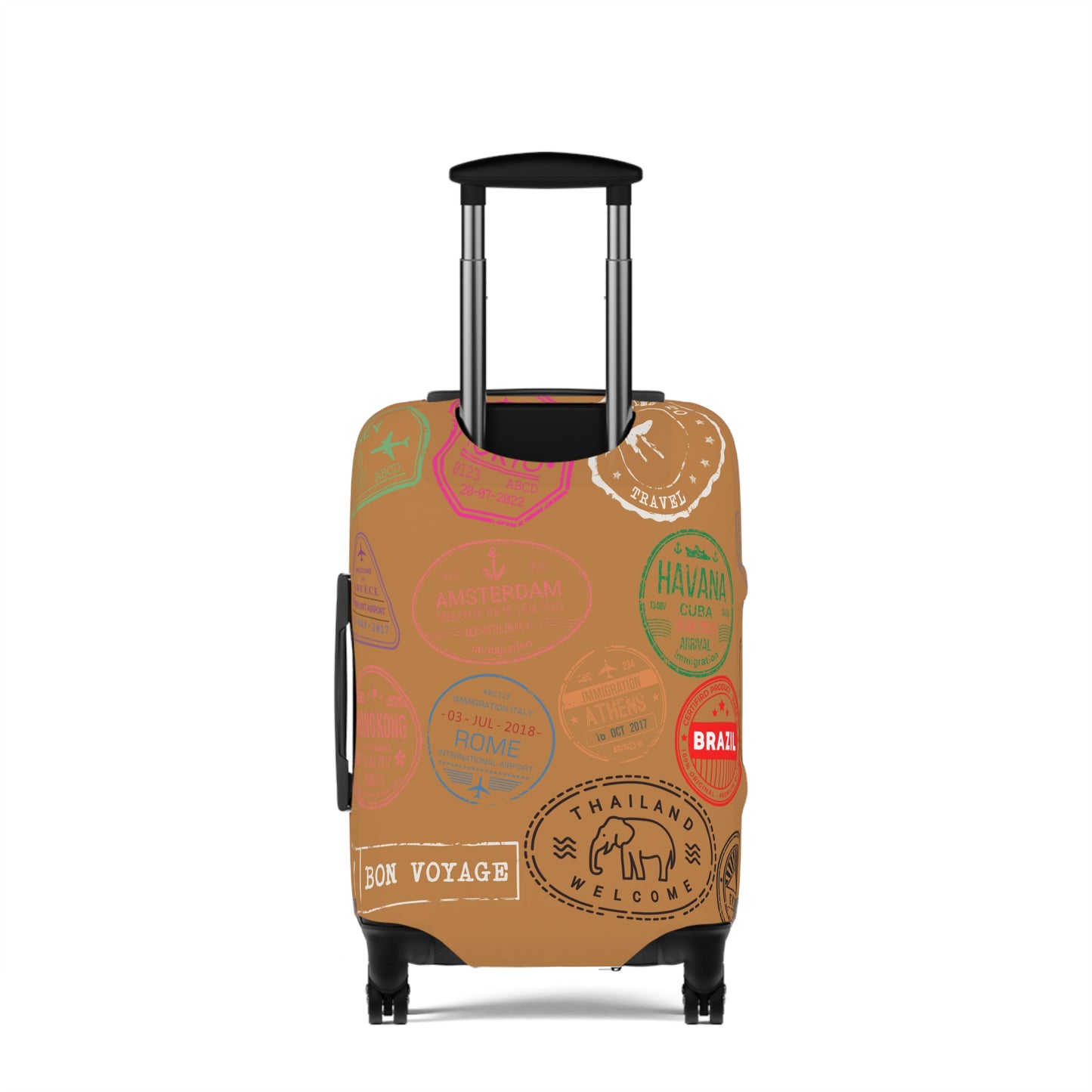 We Catching Flights - Luggage Cover- Light Brown