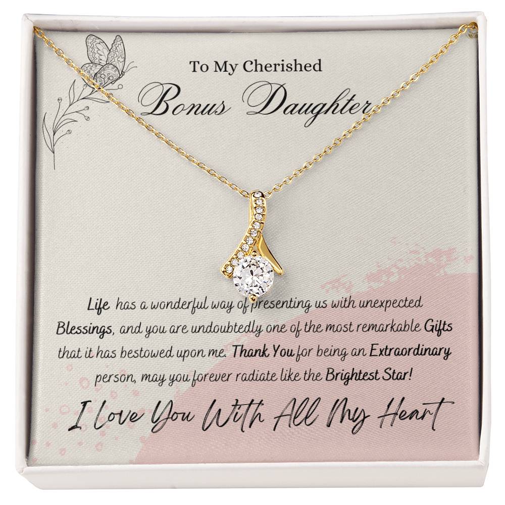 Cherished Bonus Daughter Alluring Beauty Necklace