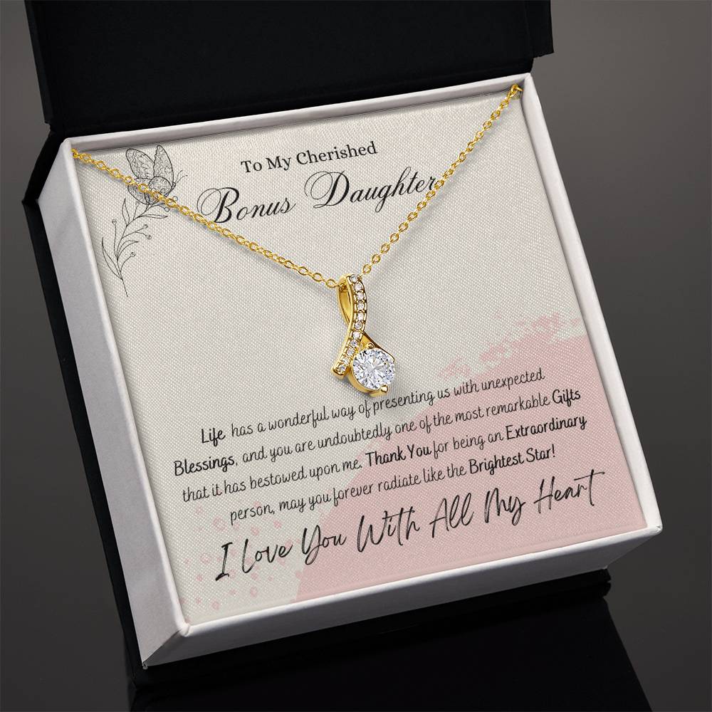 Cherished Bonus Daughter Alluring Beauty Necklace
