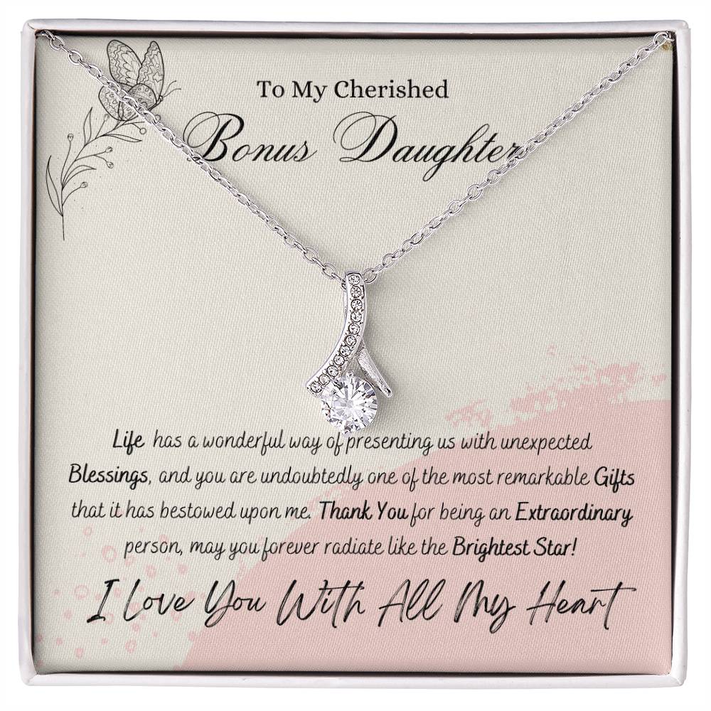 Cherished Bonus Daughter Alluring Beauty Necklace