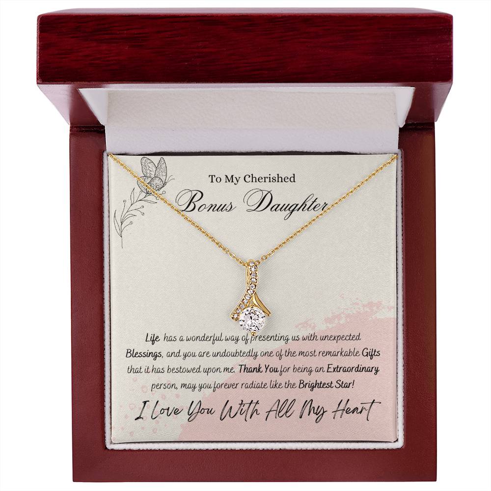 Cherished Bonus Daughter Alluring Beauty Necklace