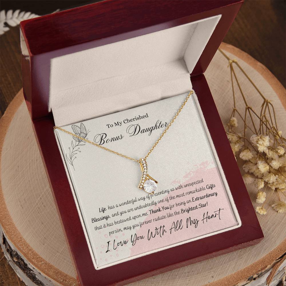 Cherished Bonus Daughter Alluring Beauty Necklace