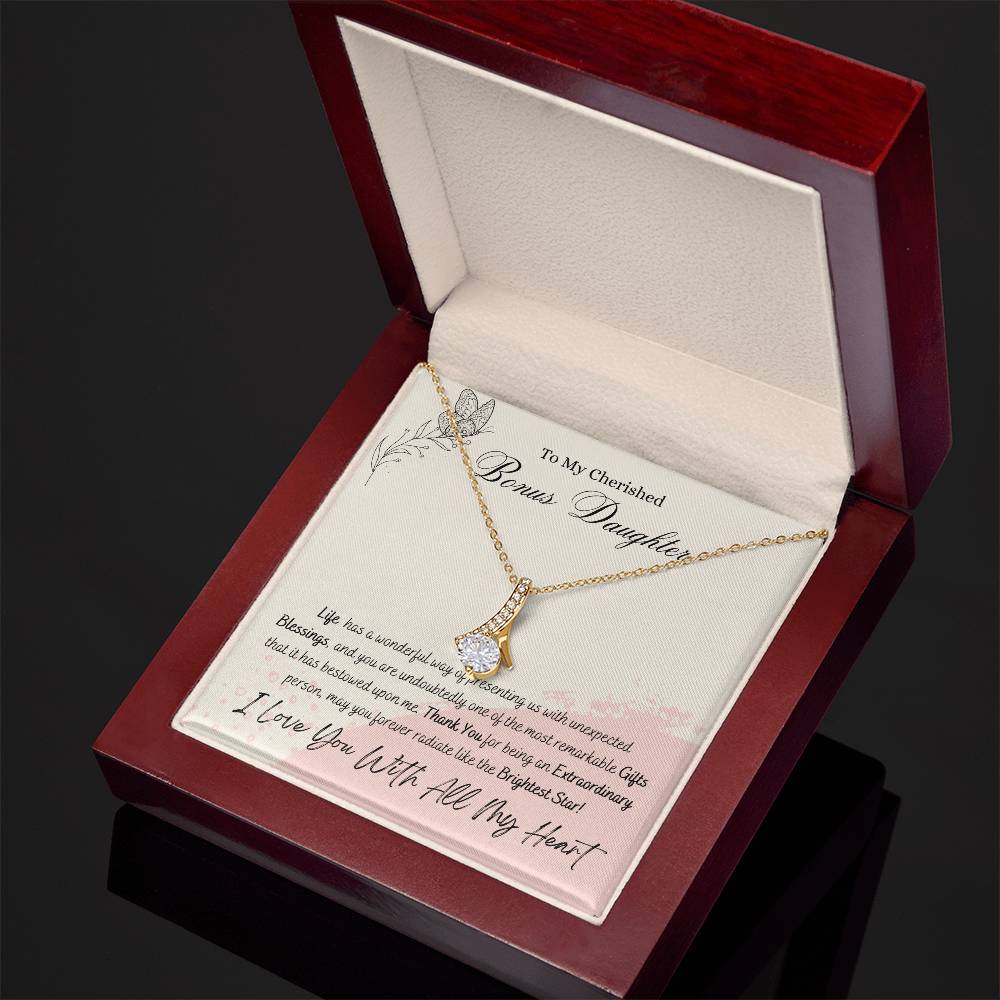 Cherished Bonus Daughter Alluring Beauty Necklace