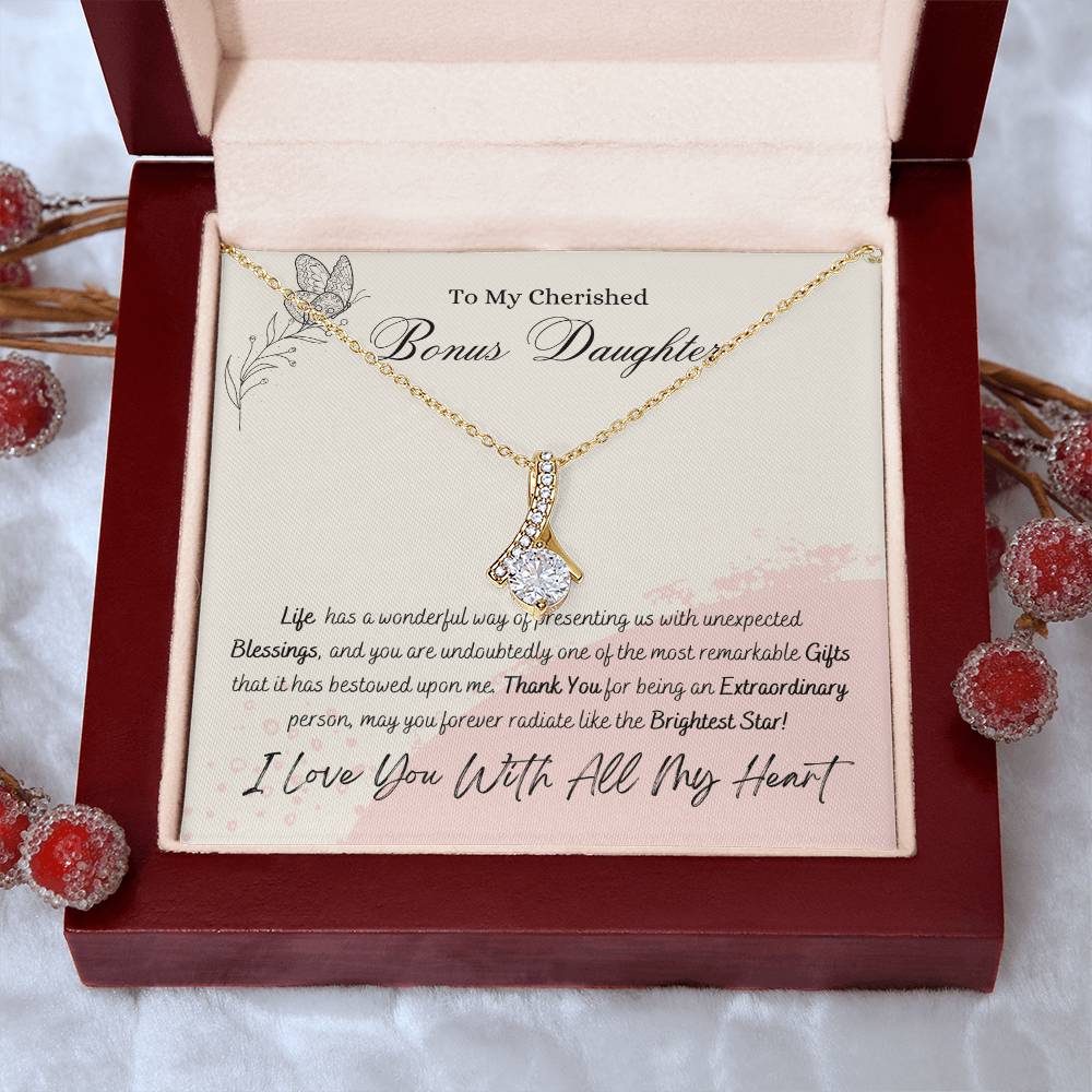 Cherished Bonus Daughter Alluring Beauty Necklace