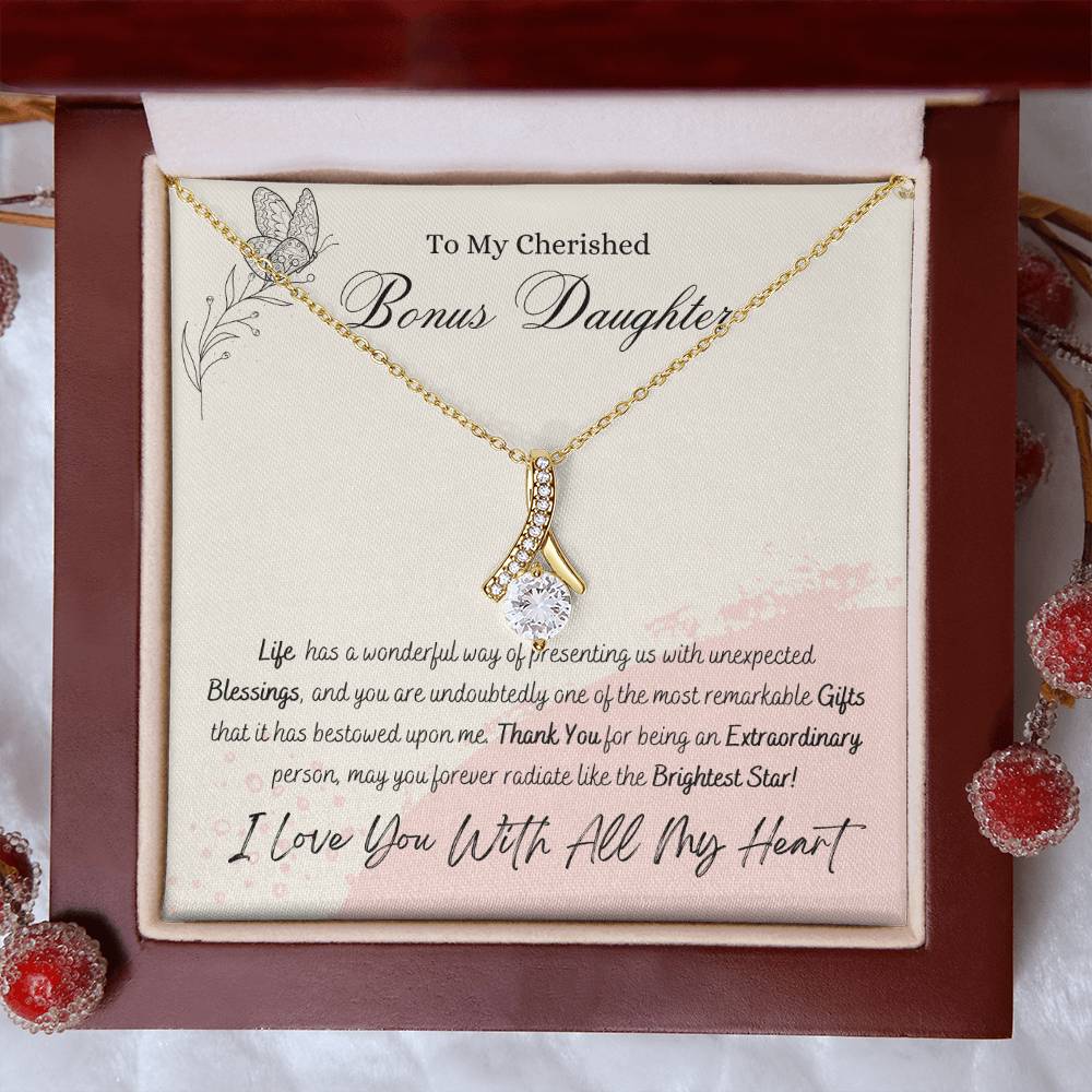 Cherished Bonus Daughter Alluring Beauty Necklace