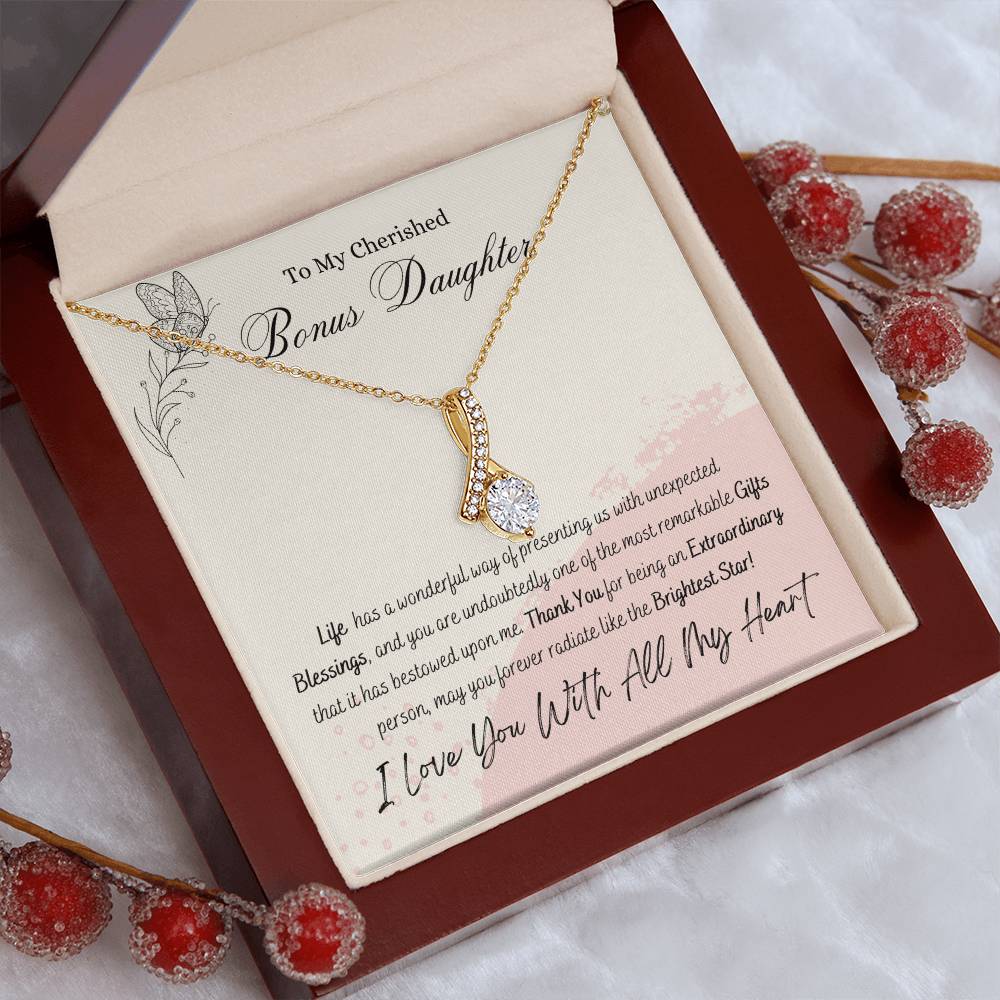 Cherished Bonus Daughter Alluring Beauty Necklace