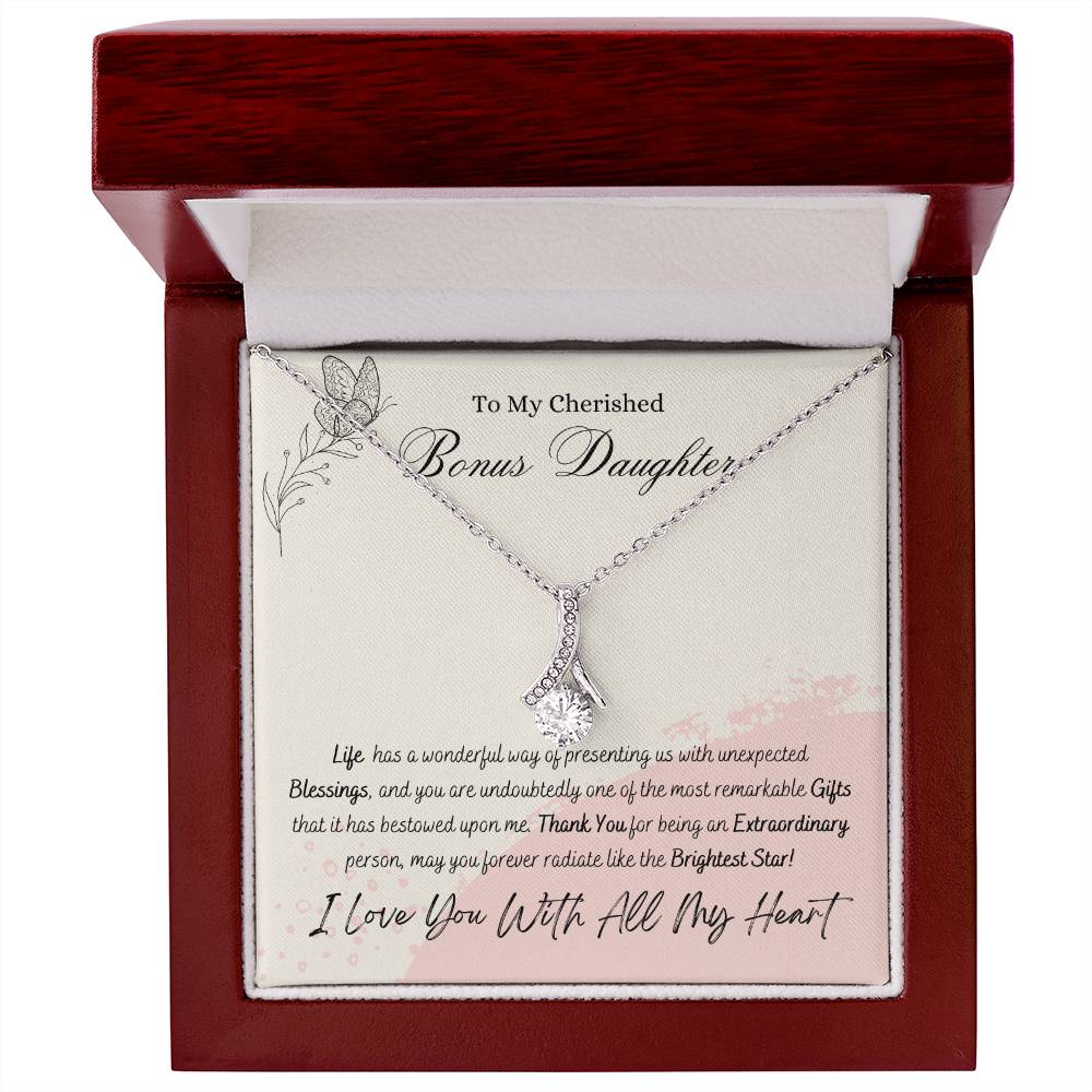 Cherished Bonus Daughter Alluring Beauty Necklace