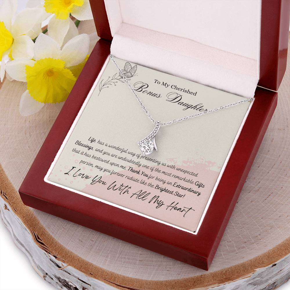 Cherished Bonus Daughter Alluring Beauty Necklace
