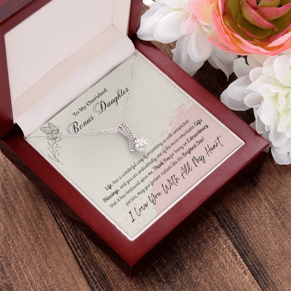 Cherished Bonus Daughter Alluring Beauty Necklace