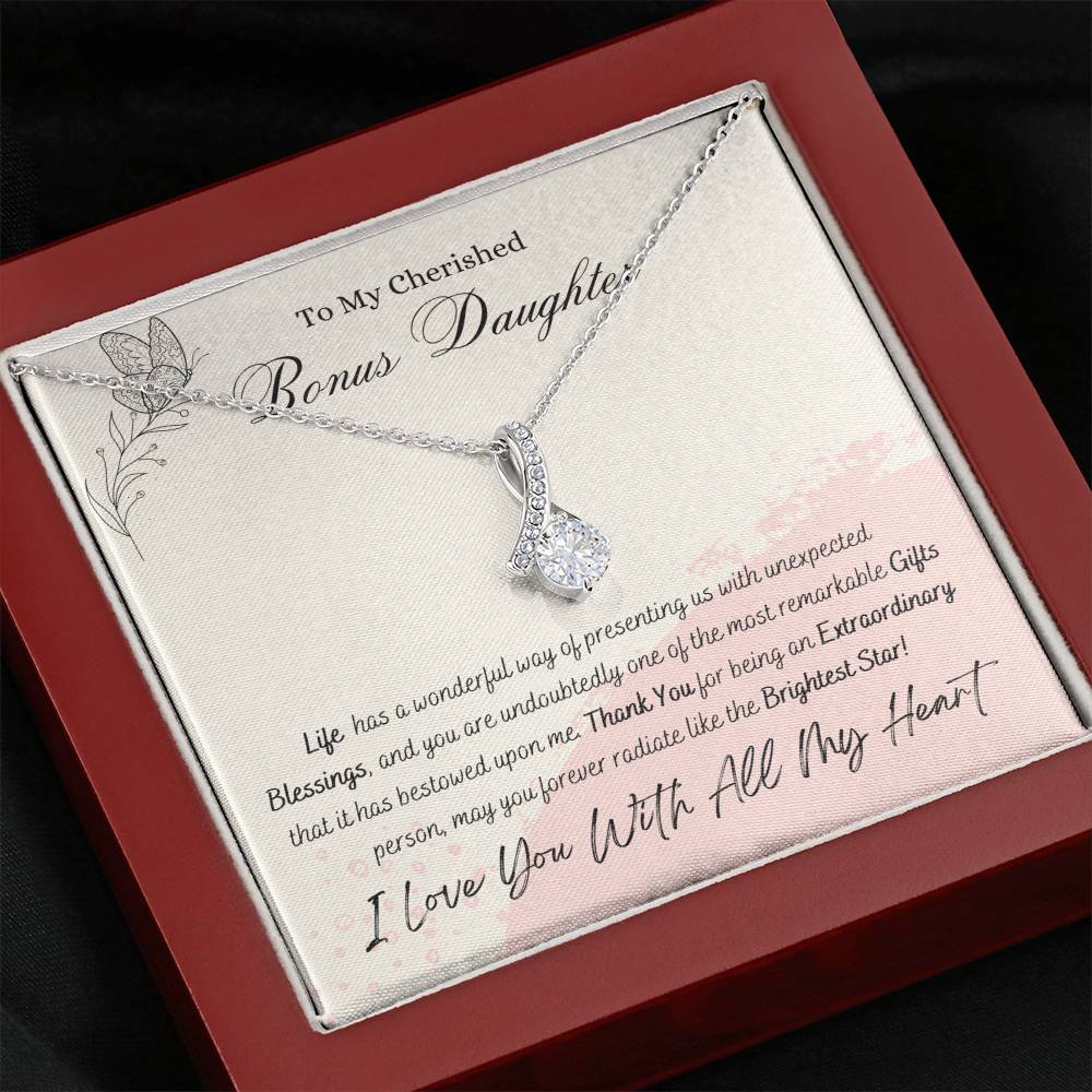 Cherished Bonus Daughter Alluring Beauty Necklace