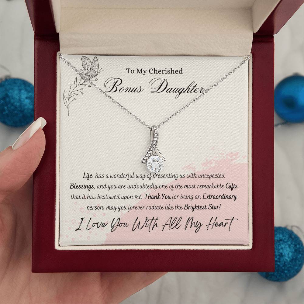 Cherished Bonus Daughter Alluring Beauty Necklace