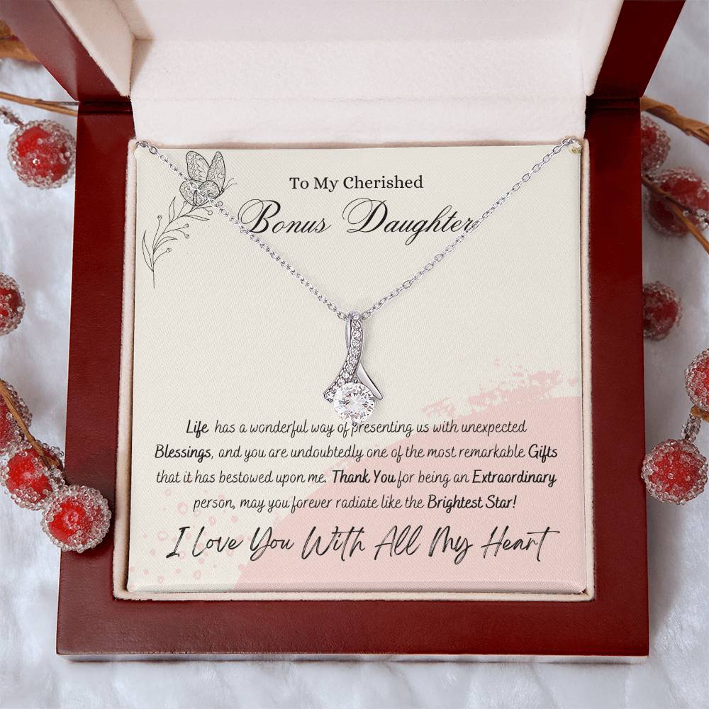 Cherished Bonus Daughter Alluring Beauty Necklace