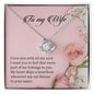 To My Wife | I Love You With All My Soul - Love Knot Necklace