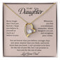 To My Daughter | Never Forget That I Love You - Forever Love Necklace