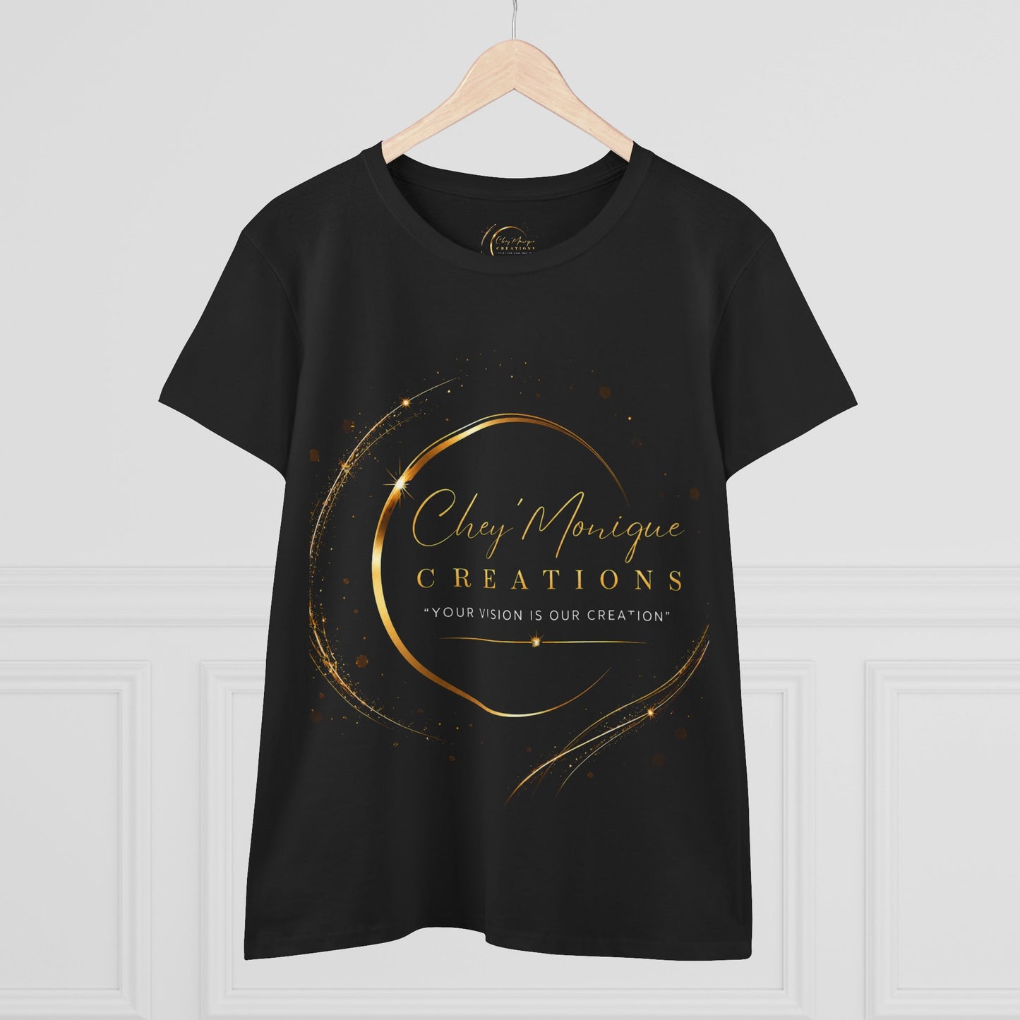 Chey'Monique Creations Building Brands Women's Midweight Cotton Tee