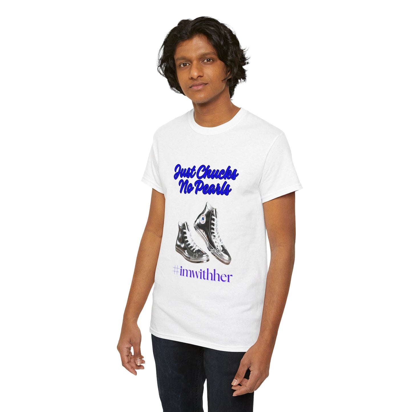 Just Chucks No Pearls Unisex Heavy Cotton Tee