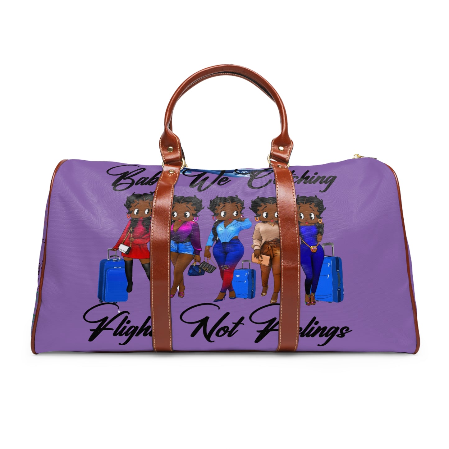 We Catching Flights - Waterproof Travel Bag - Light Purple