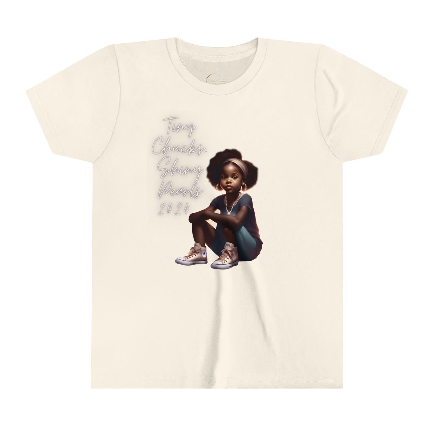 Tiny Chucks, Shiny Pearls Youth Short Sleeve Tee