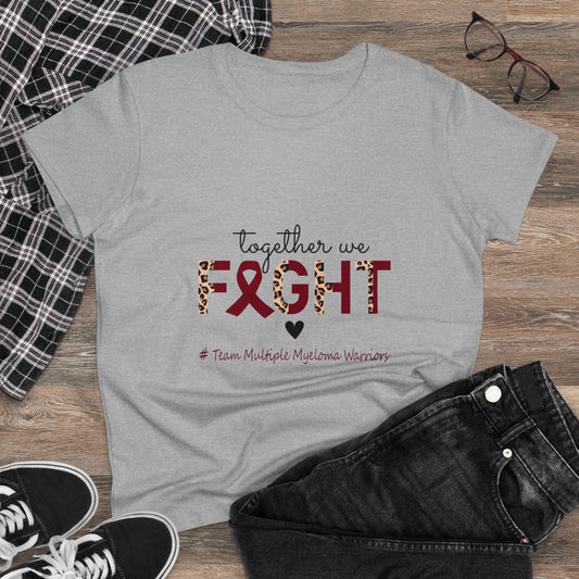 Multiple Myeloma Women's Tee, Together We Fight, Cancer Awareness T-Shirt