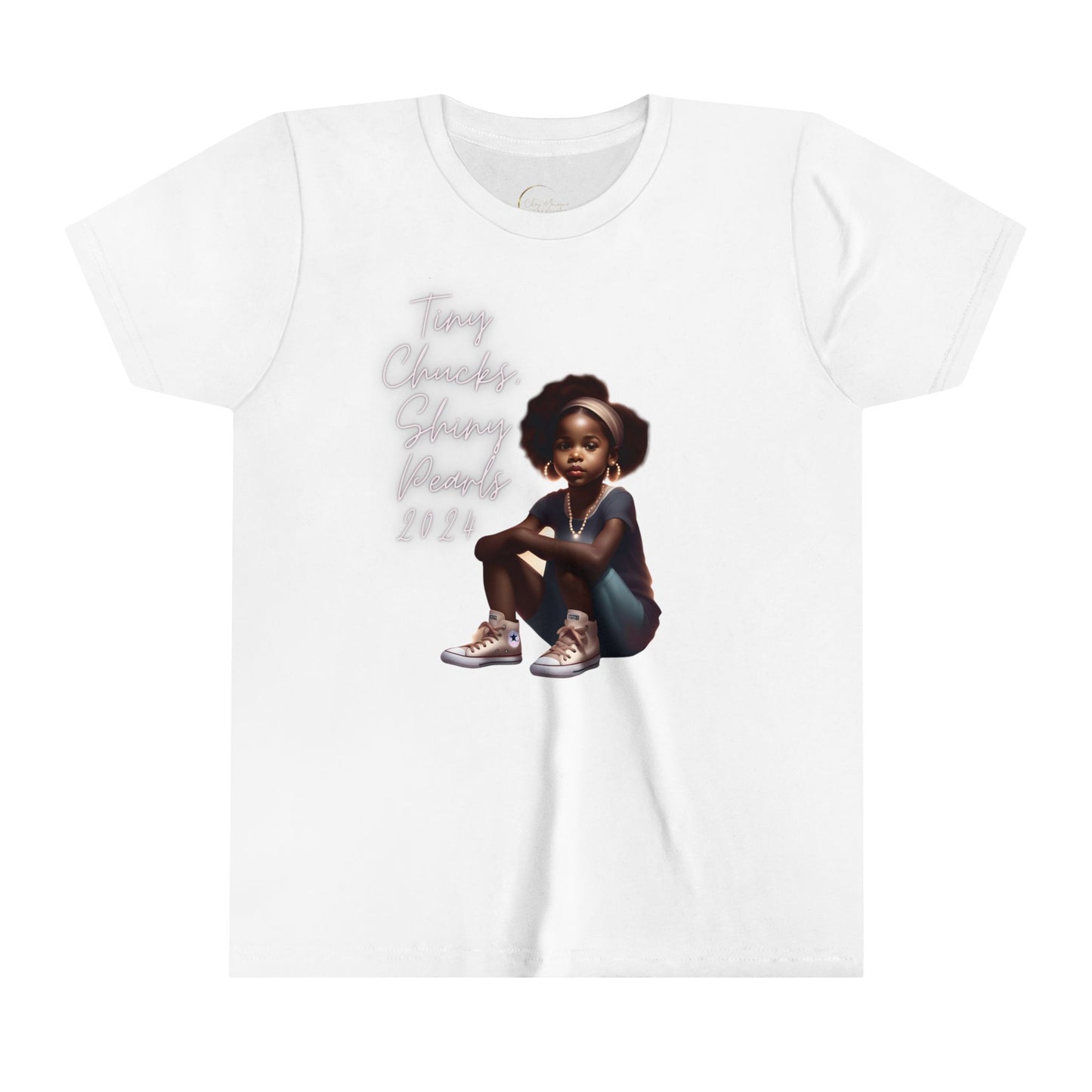 Tiny Chucks, Shiny Pearls Youth Short Sleeve Tee