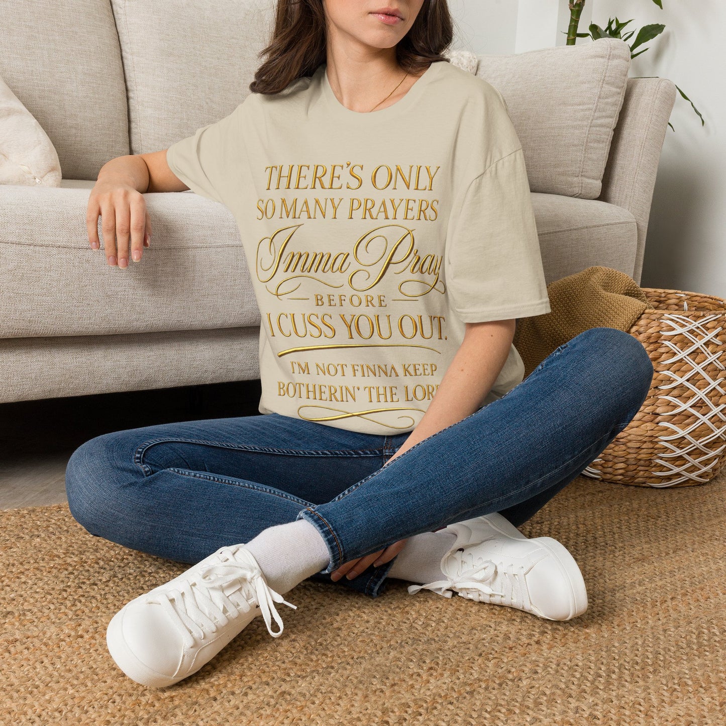 Prayer Humor T-Shirt — "There's Only So Many Prayers, Imma Pray" Christian Graphic Tee
