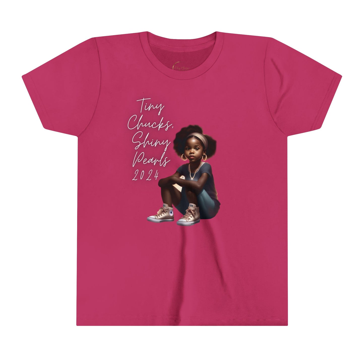 Tiny Chucks, Shiny Pearls Youth Short Sleeve Tee