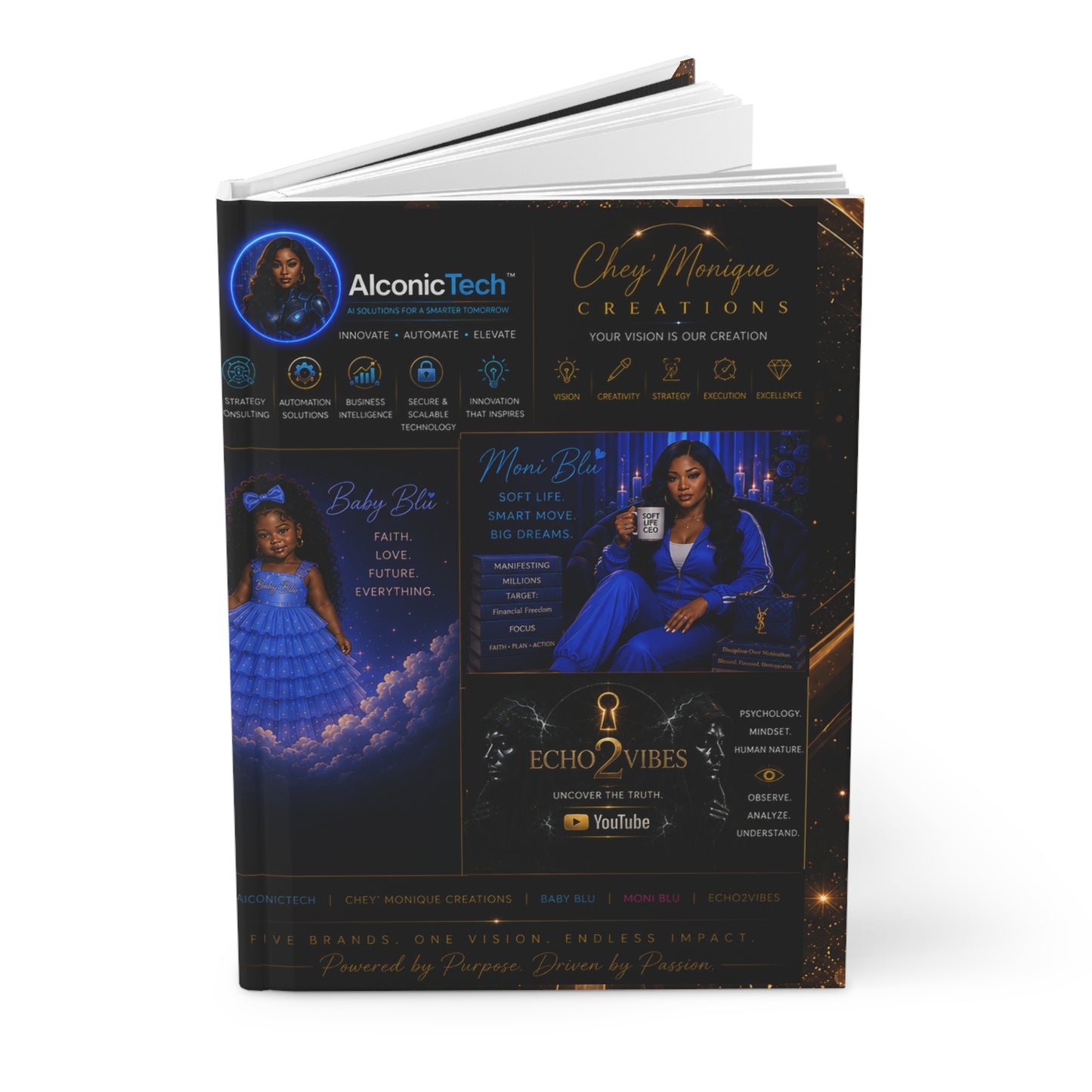 Hardcover Journal — Dr. Cheryl M. Hood CEO Vision & Legacy Notebook
