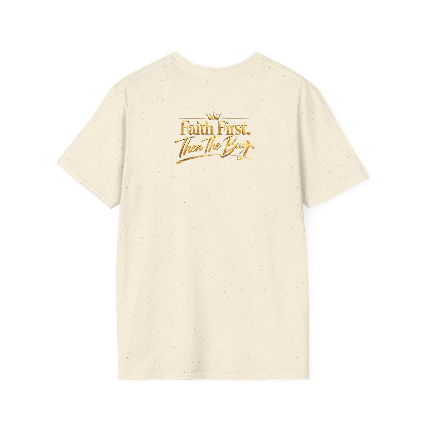 Blessed. Funded. Unstoppable. T-Shirt — Faith First Then The Bag Inspirational Tee