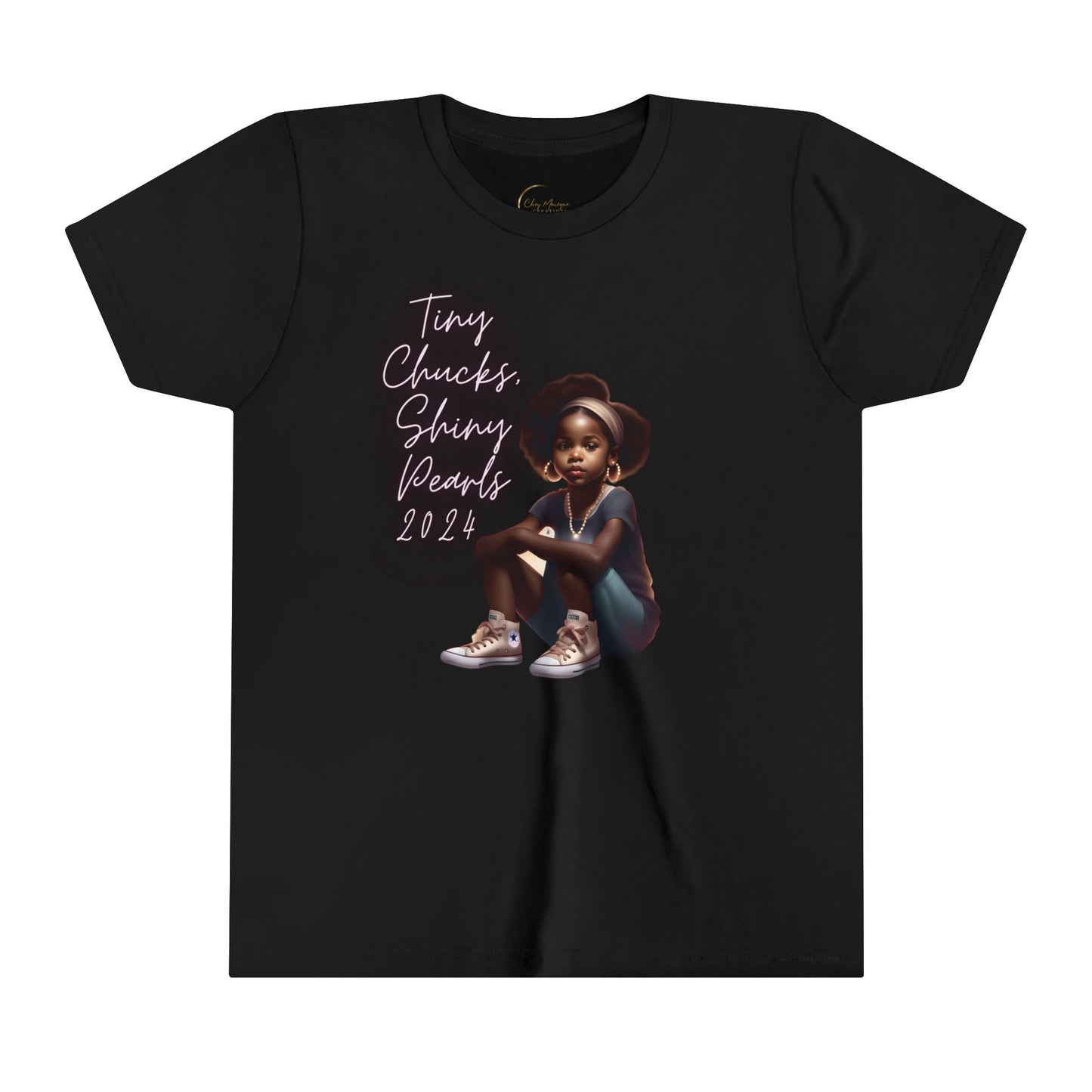 Tiny Chucks, Shiny Pearls Youth Short Sleeve Tee