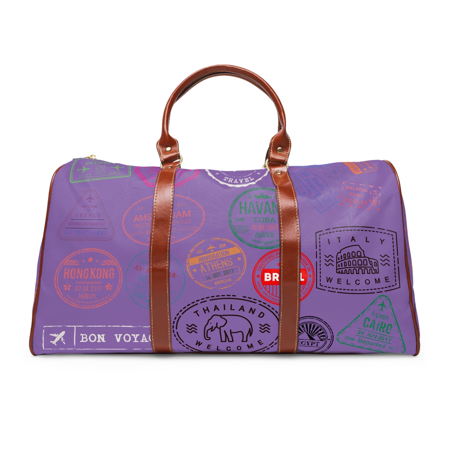 We Catching Flights - Waterproof Travel Bag - Light Purple