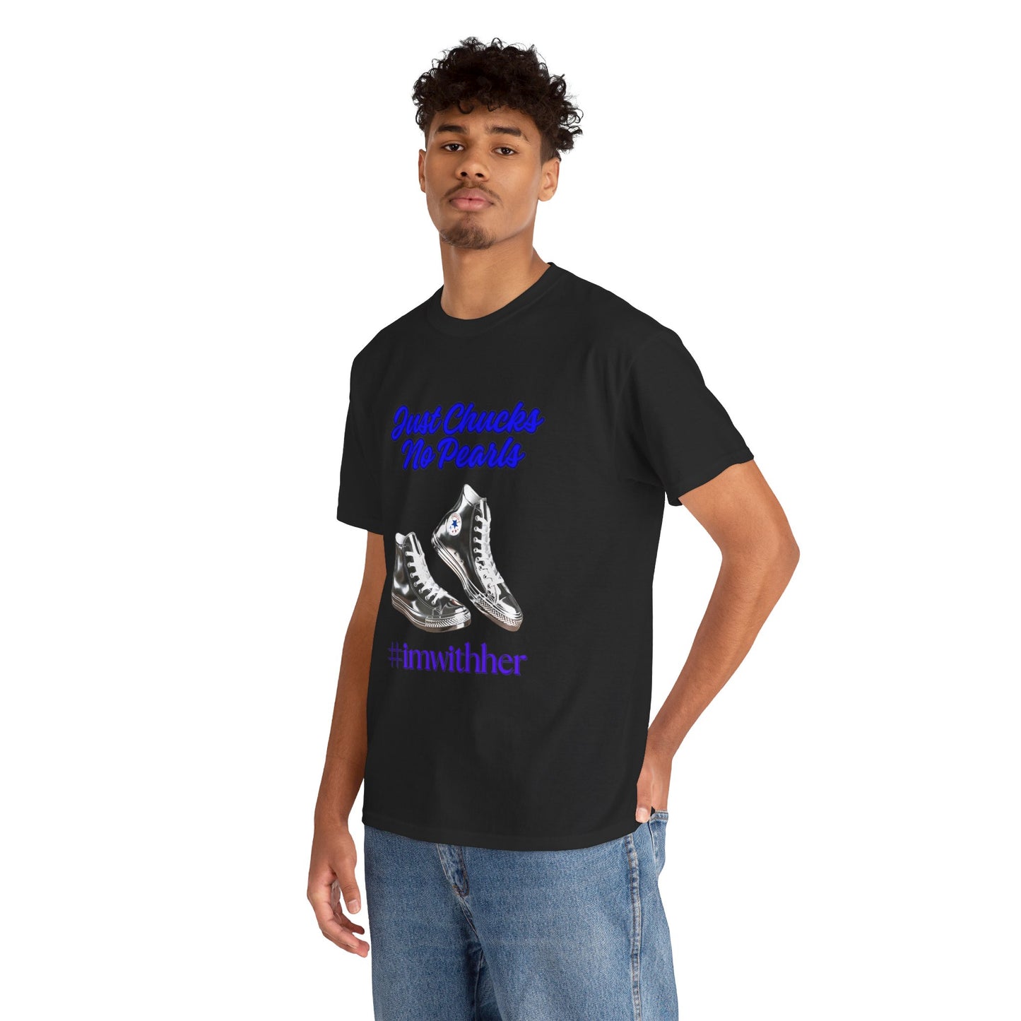 Just Chucks No Pearls Unisex Heavy Cotton Tee