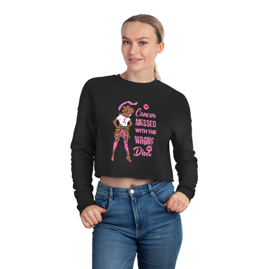 Breast Cancer Collection, We Wear Pink, Betty Boop Fight Breast Cancer Cropped Sweatshirt