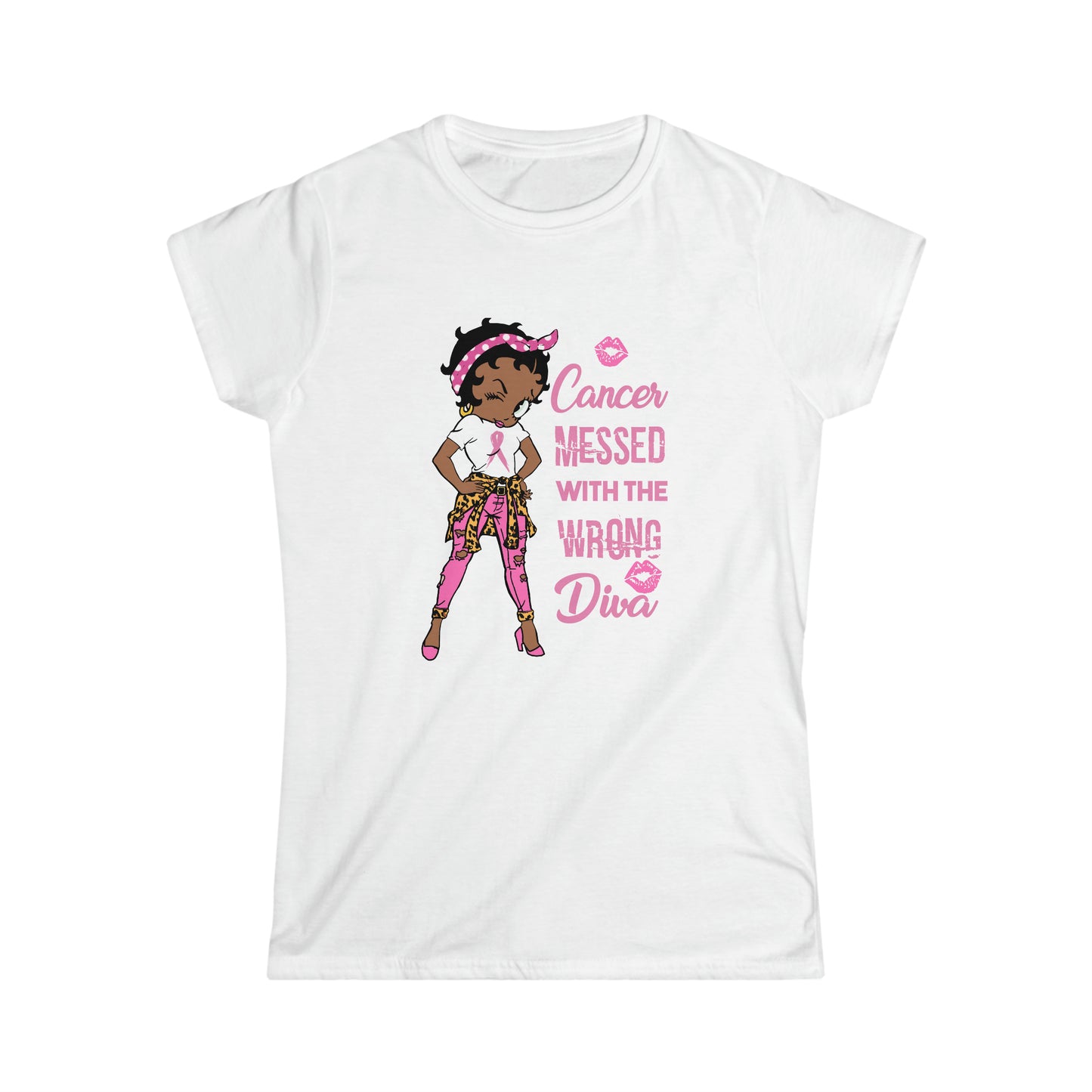 Betty Boop Breast Cancer Shirt, Wrong Diva Breast Cancer Shirt